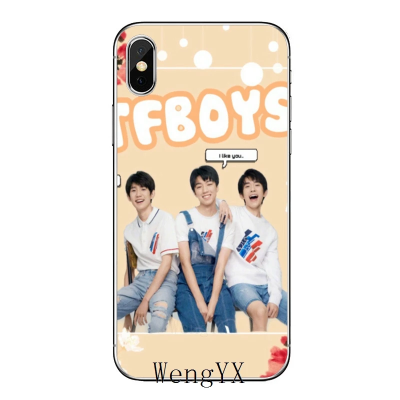 Китайский мальчик команда TFBOYS для iPhone XR X XS Max 8 7 6s 6 plus SE 5s 5c 5 iPod Touch аксессуары чехол для телефона