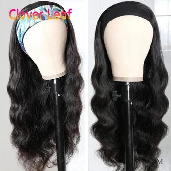 

Clover Leaf Body Wave Headband Wig Human Hair Remy 150% Malaysia Headband Wigs For Black Women No Glue Headband Wig