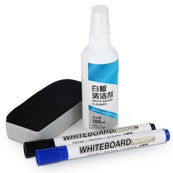 

Kids Whiteboard Marker Set Cleaner Blue Dry Eraser Classroom Student Pen Office Children Stationery Supplies Drawing School