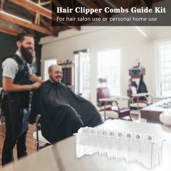 

10Pcs/set Hair Clipper Combs Guide Magnetic Transparent Hair Trimmer Guards Attachments Barber Accessories Hair Cut Accessories