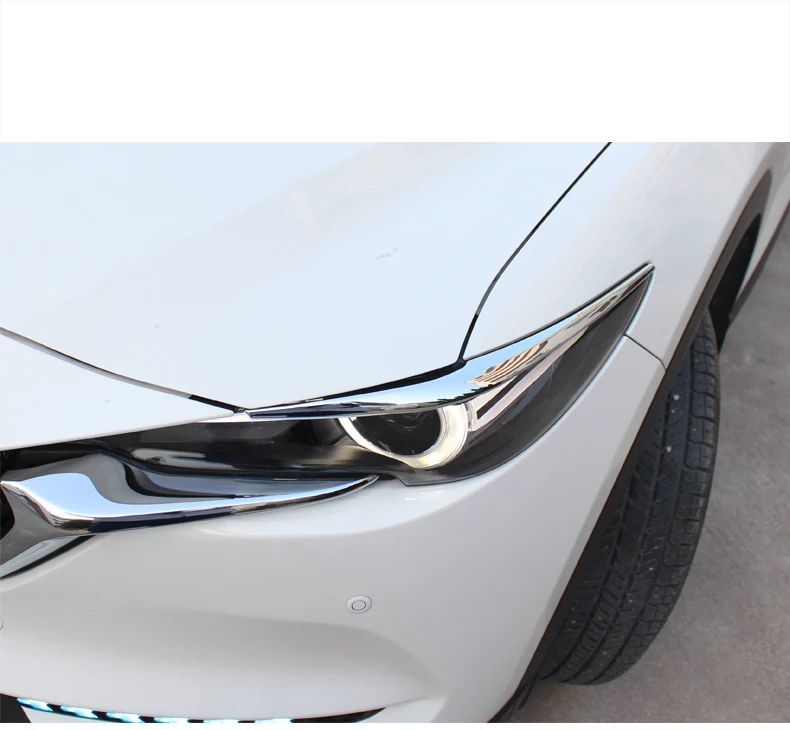 Для Mazda CX-5 CX5 передняя фара для бровей Крышка для век отделка внешние аксессуары ABS хром авто отделка