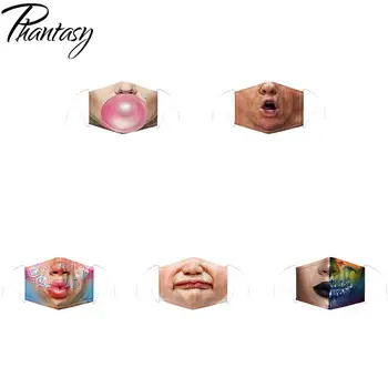 

Phantasy Cosplay Funny Printed Adult Kids Masks Anti-Dust Face Masks PM2.5 Protective Adjustable Ear Band With 2 Filter Chips