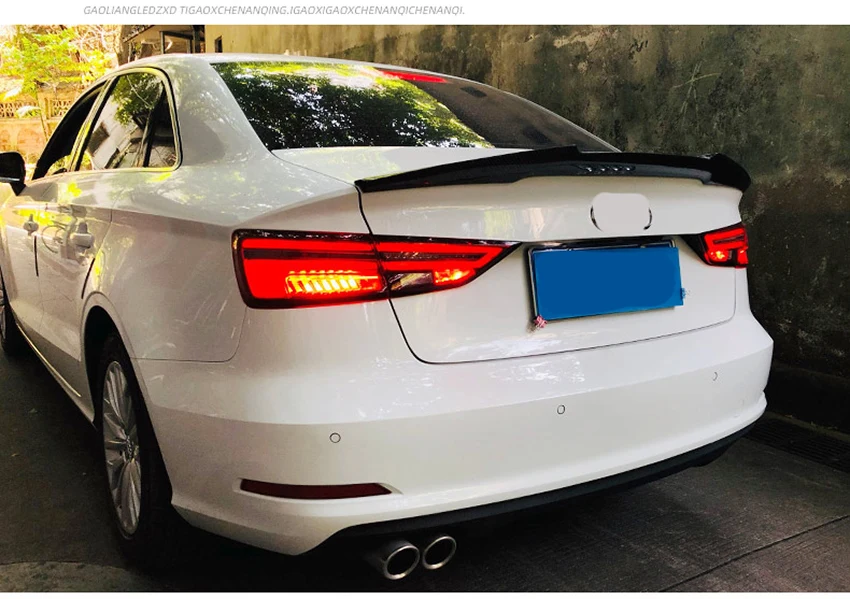 Автомобильный Стайлинг задние фонари чехол для Audi A3 S3 2013- светодиодный задние фонари седан Автомобильный задний фонарь задний багажная лампа крышка