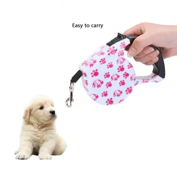 

5M Pet Retractable Traction Belt New Small Dog Patrol Rope Pet Dog Chain Belt Automatic Elastic Traction Belt Hyena Best