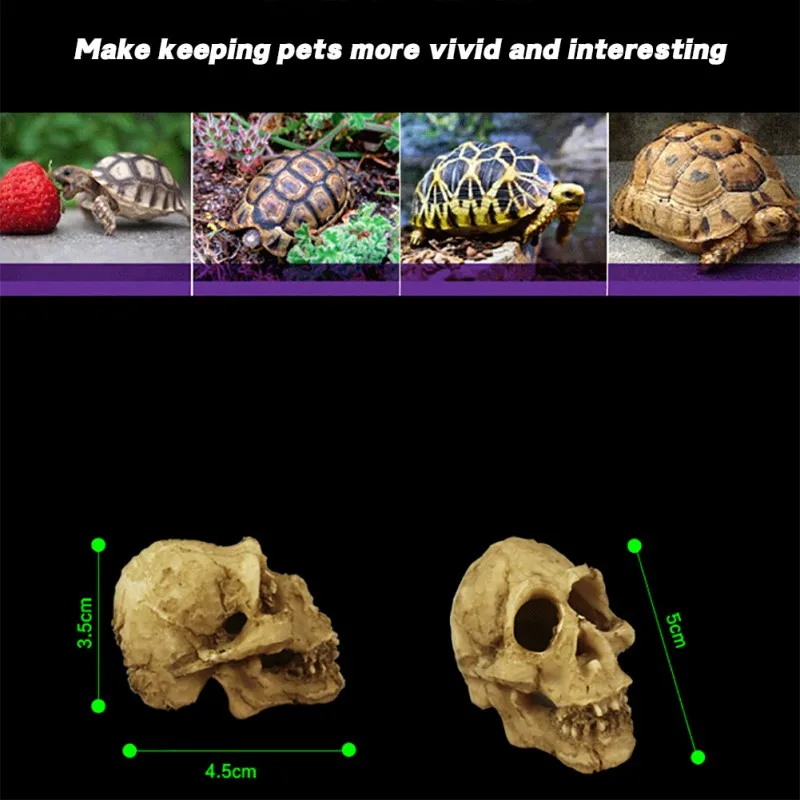 

Resin Fish Tank Decoration Aquarium Terrarium Decoration Halloween Deco Skull Climb Landscape Fish Tank Ornament Accessories