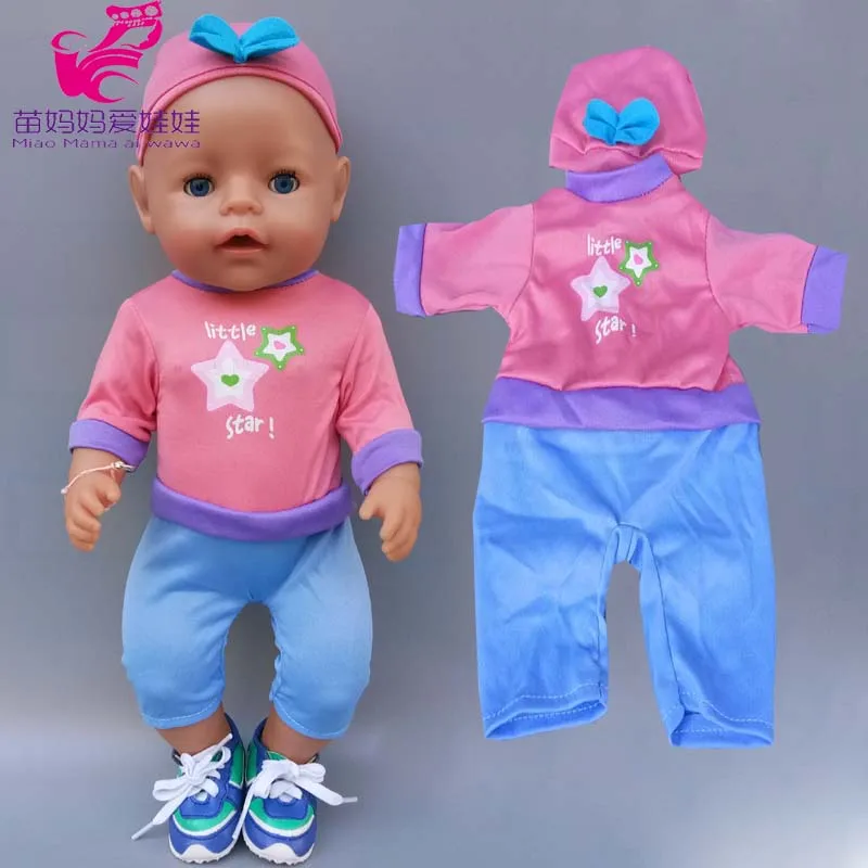 43cm New Born Baby Doll Clothes 18 Inch American OG Girl Rompers Toys Wearing | Игрушки и хобби