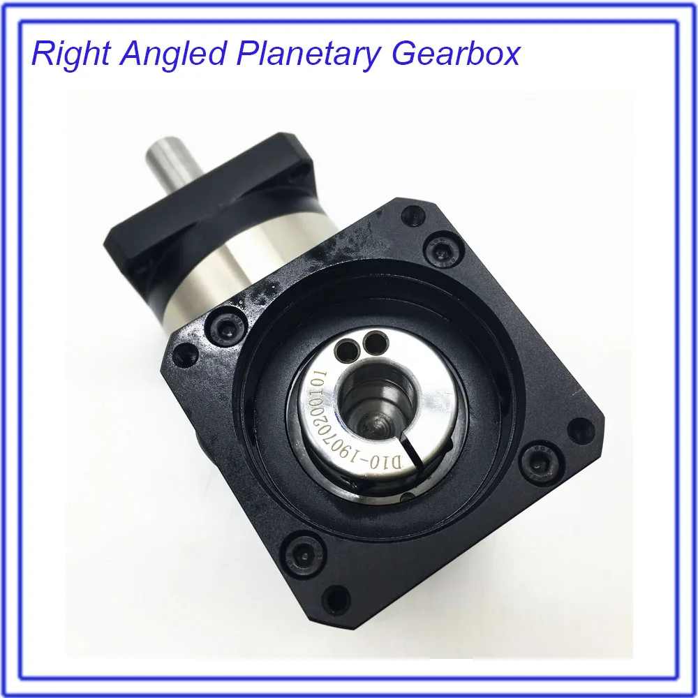 Right Angled Planetary 4:1 Ratio 4 Reducer Gearbox Corner Reducer 19MM Input For 80MM 90MM 600W 750W AC Servo Motor Right Angled Planetary 4:1 Ratio 4 Reducer Gearbox Corner Reducer 19MM Input For 80MM 90MM 600W 750W AC Servo Motor