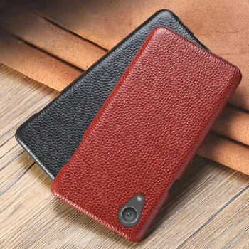 

Genuine leather For Sony Xperia X Z Z2 Z3 Z4 Z5 XZ2 XZ4 Compact XA XA1 XA2 Ultra XZ1 XZ Premium 5 8 10 Plus Litchi Texture Case