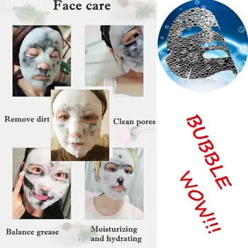 

Breathing Bubble Masks For Moisturizing Oil Control Unisex Skin Shrink Pores Deep Brightening Cleaning Masks N0L1