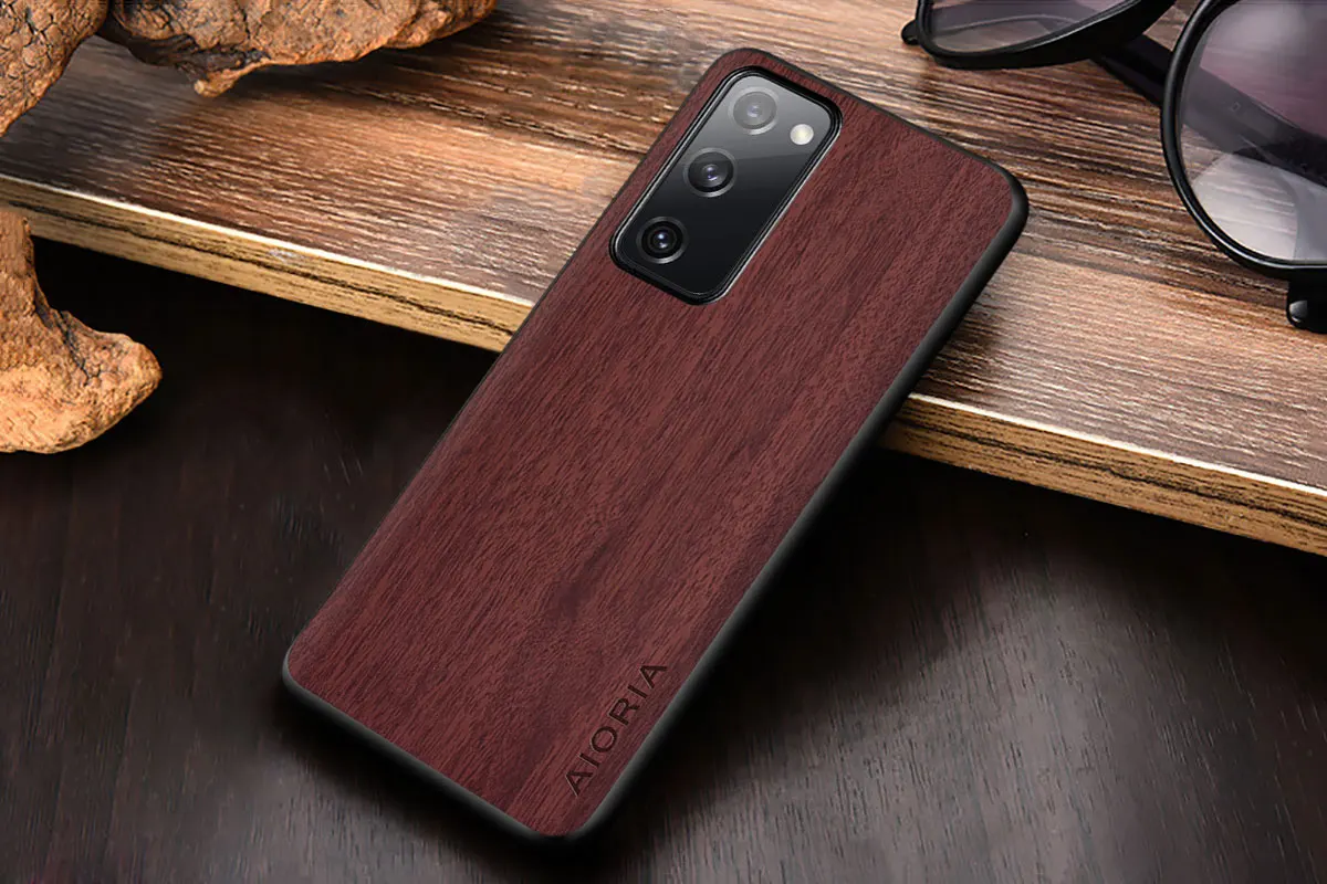 kawaii samsung phone cases Case for Samsung Galaxy S20 FE S20 ultra Plus wood Pattern PU leather skin cover for Samsung Galaxy S20 FE S20 ultra Plus case cute samsung cases