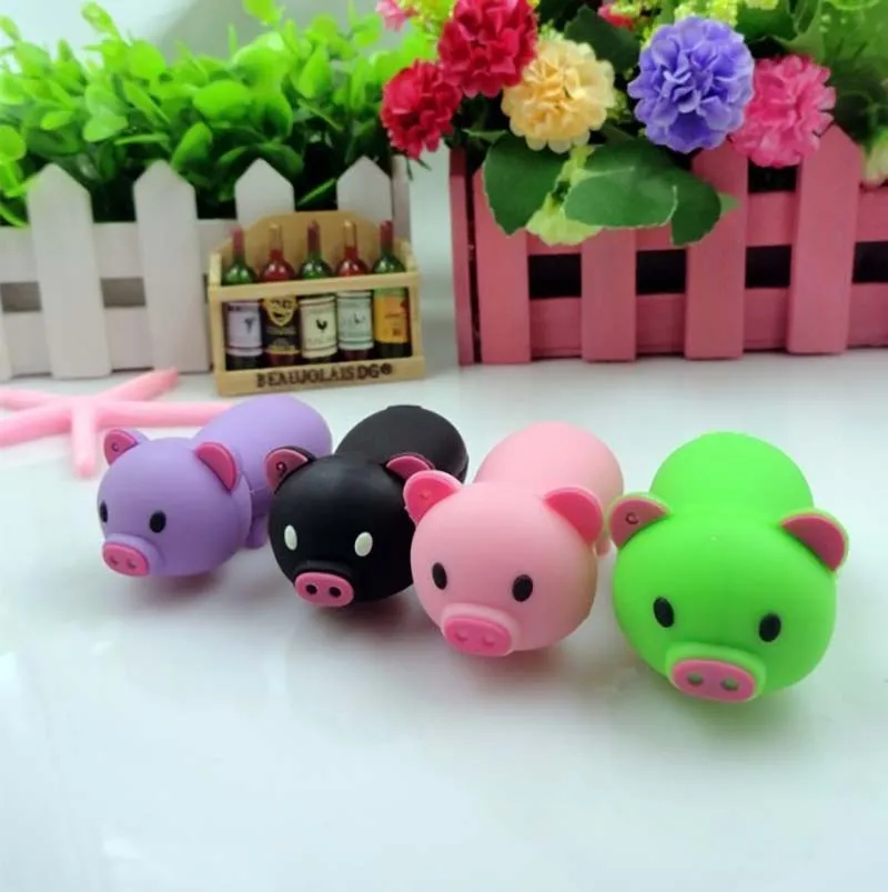 Мини карманный размер 8 г 16 г 32 г 64 г usb Прекрасный Дизайн piggy pendrive светильник и удобная ручка привода мультфильм животное cle usb флеш-накопитель флешка