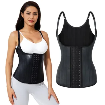 

Glossy 25 Steel Reinforced Plastic Top Small Straps Comfortable Corset Waist Breast Support Rubber Shaped Vest Waist Trainer