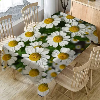 

Plastic Tablecloth Print Wedding Table Cloth Rectangular Tea Table Cover Dining Home Decor Comely Flower Pattern Tablecloths