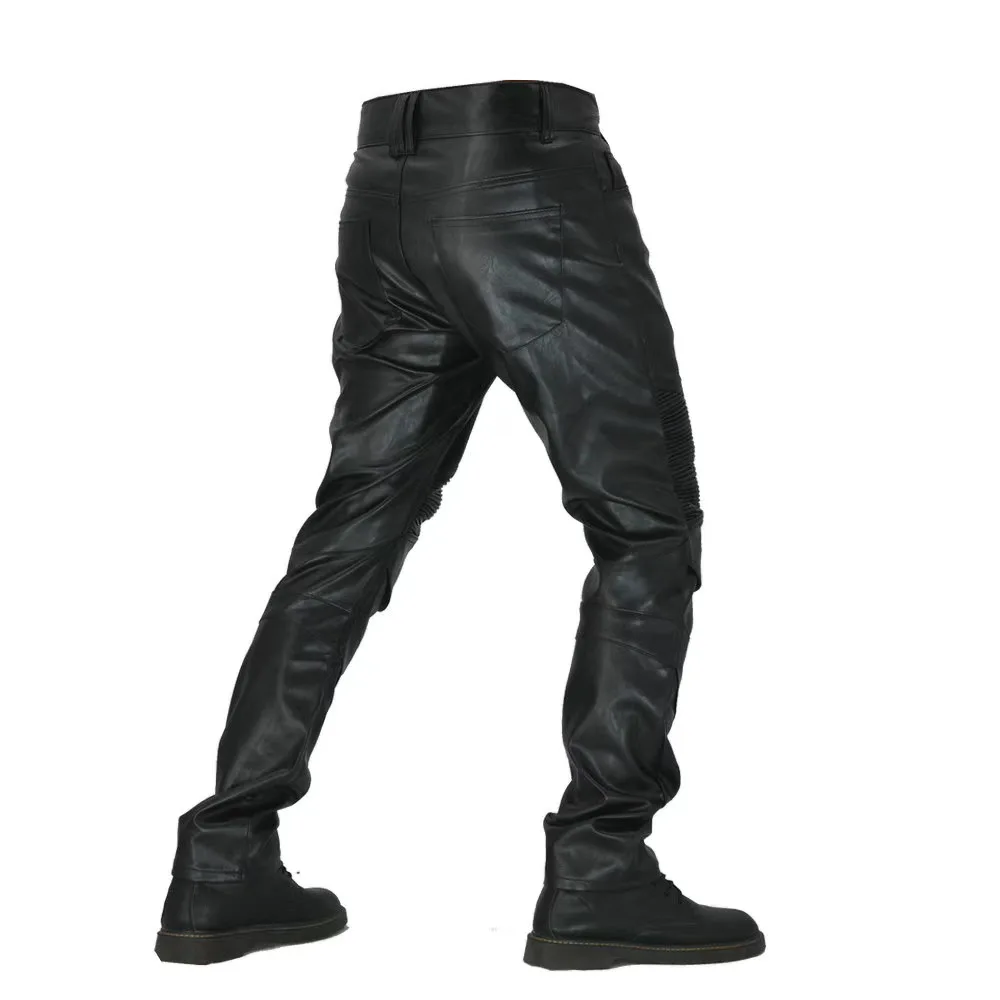 PU leather motorcycel protector jeans 5