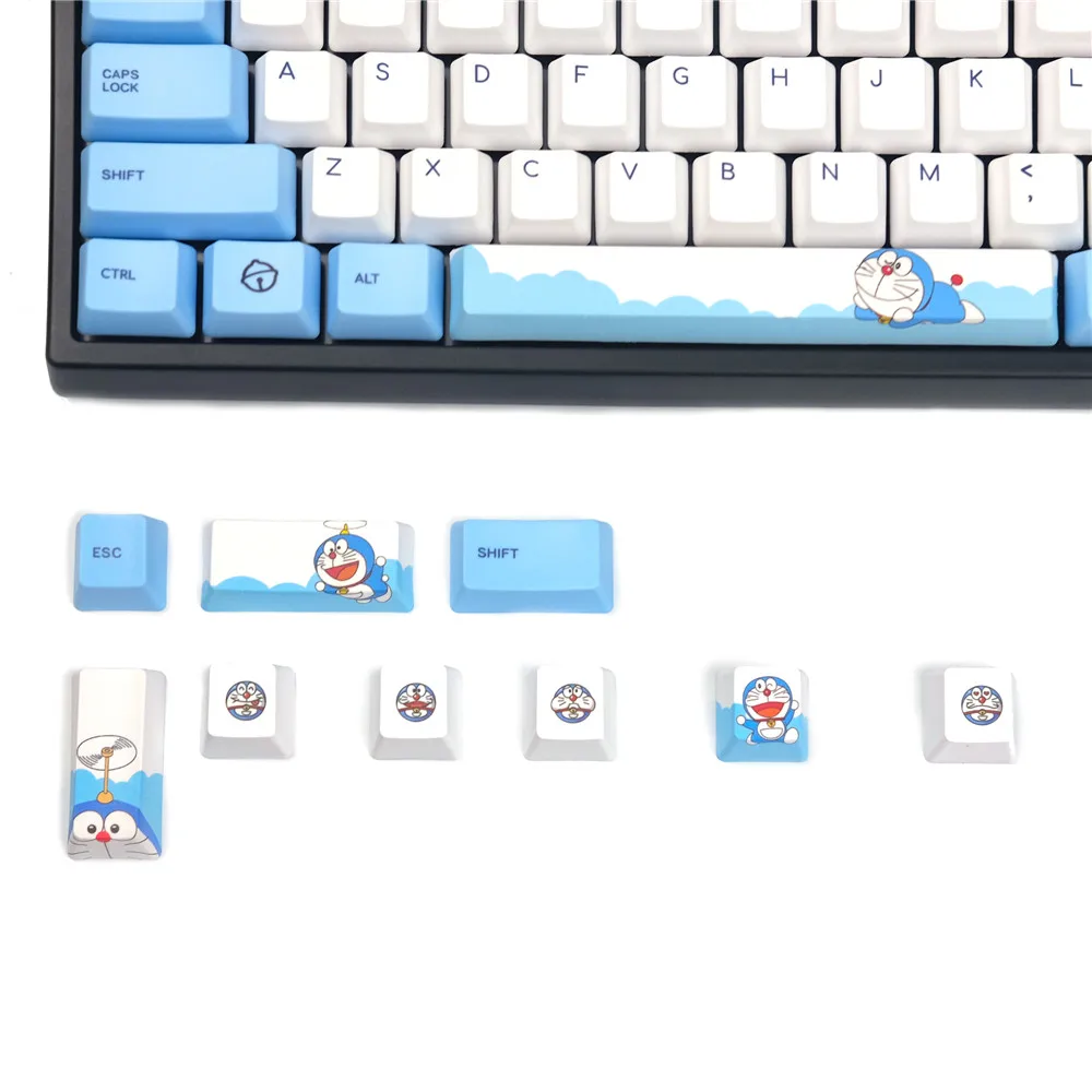 A Cat Keycaps PBT Sublimation Keycap OEM Profile Standard 108 Personalized Cartoon Mechanical Keyboard Key-Cap A Cat Keycaps PBT Sublimation Keycap OEM Profile Standard 108 Personalized Cartoon Mechanical Keyboard Key-Cap