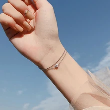 Серебряный Круглый Циркон настраиваемый шарм браслеты 925 двухслойная коробка цепь с сверкающим Цирконом для женщин ювелирный подарок