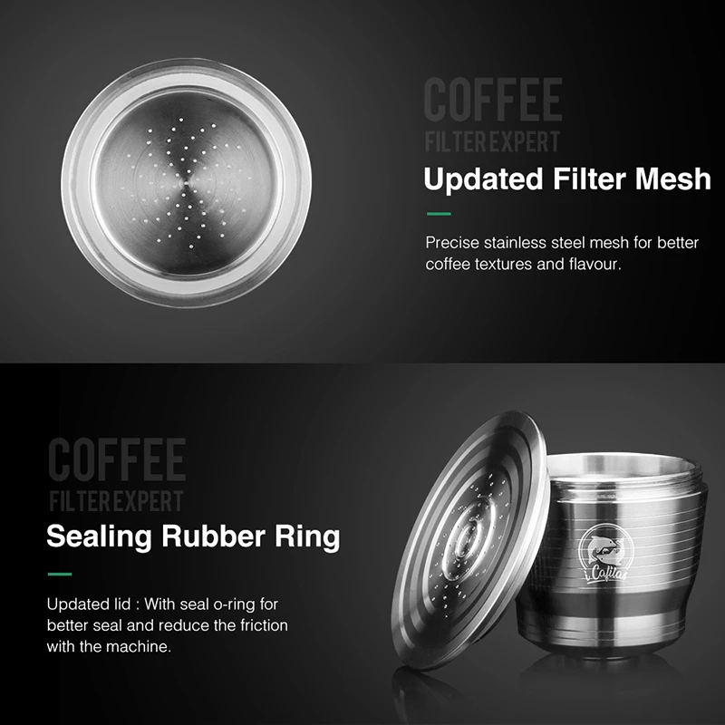 Домашняя многоразовая перезаправляемая кофейная капсула фильтр из нержавеющей стали для Nespresso U