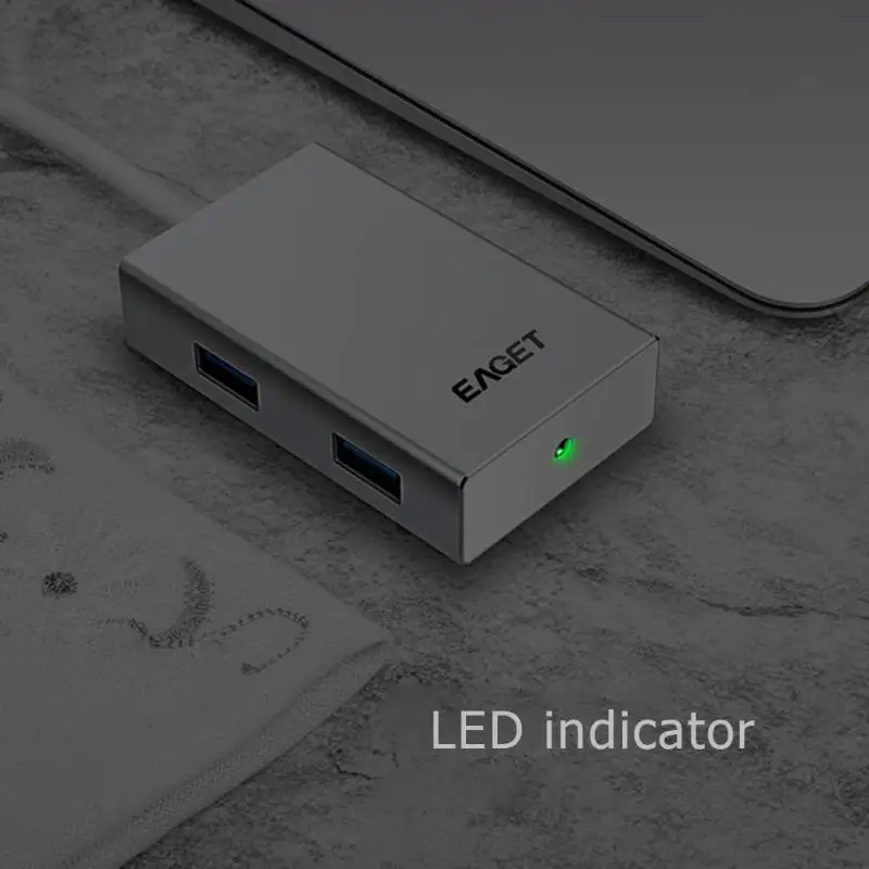 EAGET CH11 4 порта usb type C концентратор Многофункциональный USB 3,0 док-станция зарядный адаптер разветвитель для телефона компьютер ноутбук Laptop персональный компьютер