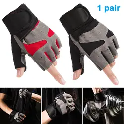 Перчатки для тяжелой атлетики с половинными пальцами, дышащие фитнес-перчатки для бодибилдинга, спортивные перчатки YA88