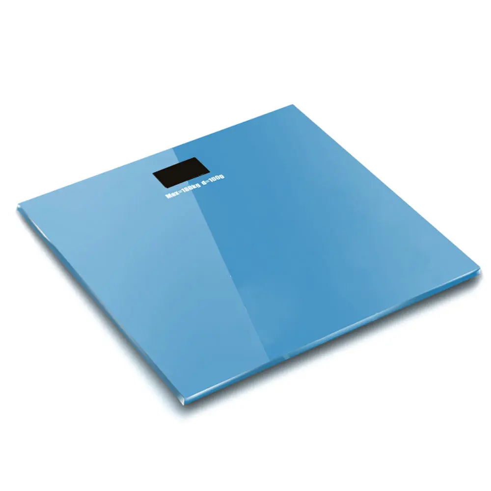 

2015K 180KG /100G High Strength Toughened Glass 4-Digits LCD Display Electronic Weighting Scale Blue P7Ding