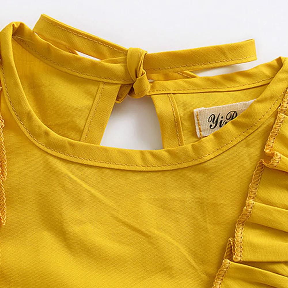 Осенне зимняя футболка с длинными рукавами для маленьких девочек чистый цвет