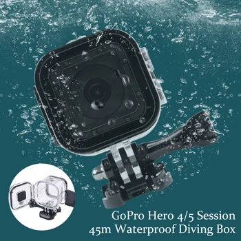 

GoPro Session Accessories 45m Underwater Waterproof Diving Housing Protective Case Cover for GoPro Hero 5/4 Session