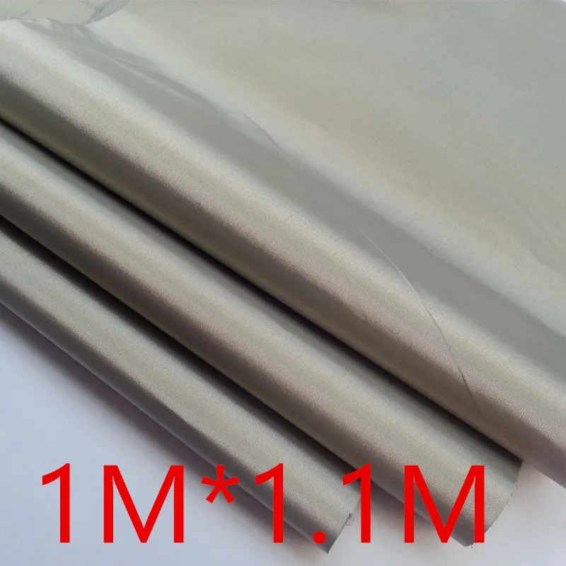 1mx1.1m 1 м/3 м* 1,1 м заземление EMF rfrfire Защитная ткань для экранирования беспроводных микроволновых сигналов мягкий материал рулон - Цвет: 1mx1.1m