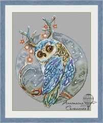 

Вышивка крестиком Dream Come True Owl, экологическая вышивка хлопковой нитью, украшение для дома, подвесной подарок с рисунком