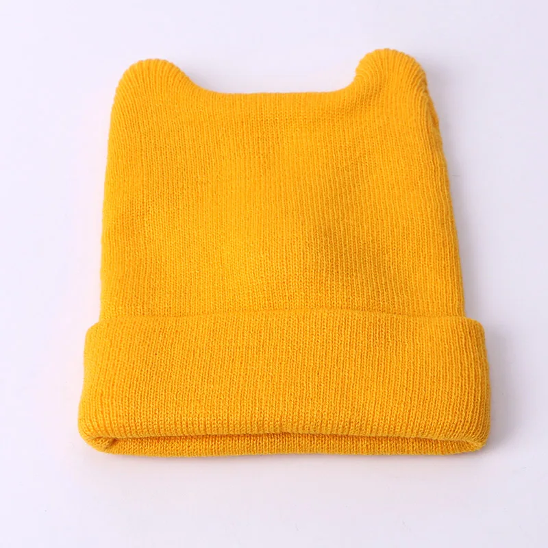 Cute Baby Children Cap Beanies Knitted Skullies Hats Autumn Winter Warm Pure Colour Generous Concise High Quality 0-2years