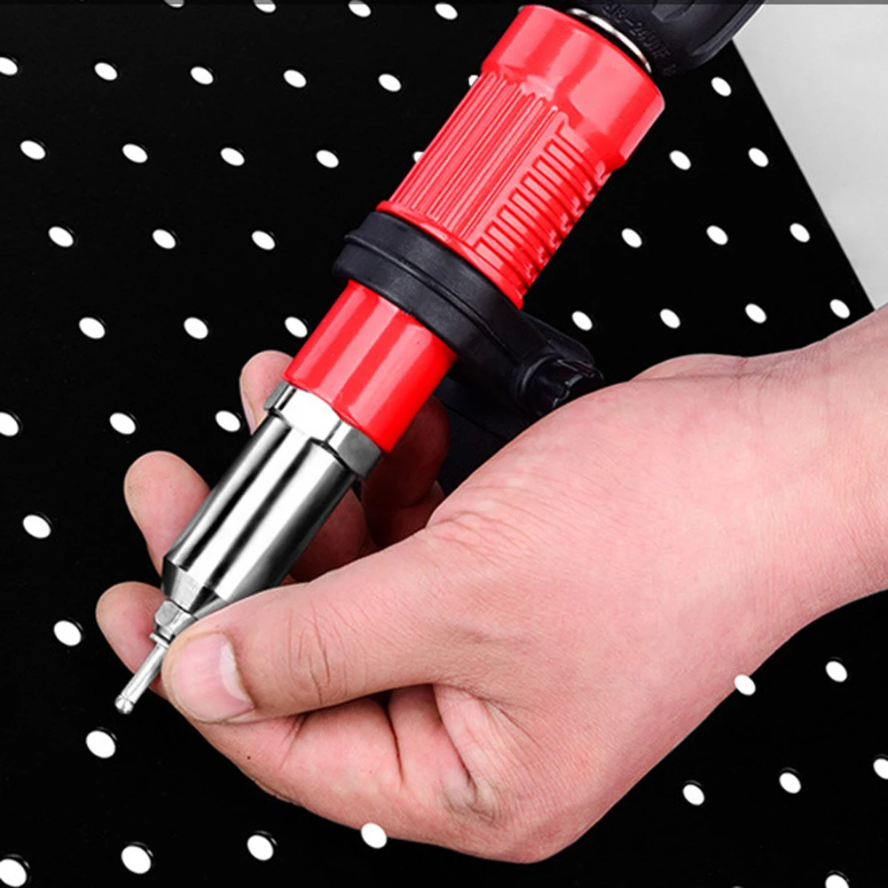 

New Electric Rivet Gun Riveting Adapter Insert for Cordless Drill Riveter Gun Accessories Kit for Hole Punching Use