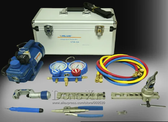 

VALUE 7in1 VTB-5A Refrigeration Repair Tool Set With Aluminum alloy box