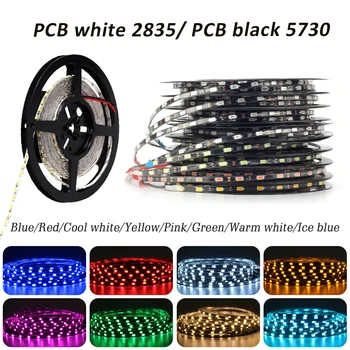 

5M DC12V Narrow Side ≤5mm width LED Strip 5730 2835 LED Strip flexible Light for DIY shop windows porch staircase light