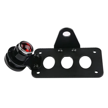 

Motorcycle LED Brake Tail Light 3/4 Inch Side Mount License Plate Bracket