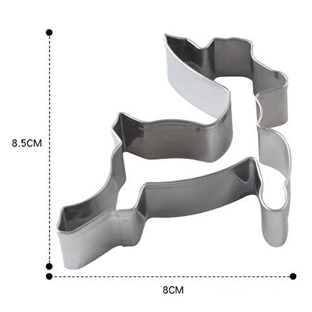 Многоразовые 6 шт. Рождественская елка снеговик лося форма из нержавеющей стали печенье резаки форма помадка вечерние Инструменты для выпечки праздника