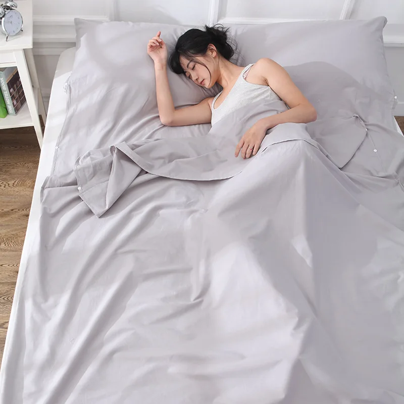 Cotton Travel Portable Mattress Protector Cover for Bed Hypoallergenic Protection Pad Anti Mites Bed Cover for Mattress - Цвет: Gray