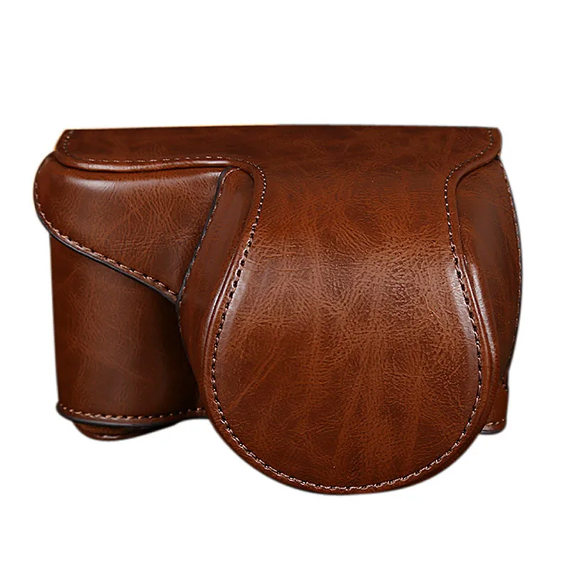 

Leather Camera Bag Case Cover Pouch For Sony A5000 A5100 NEX 3N