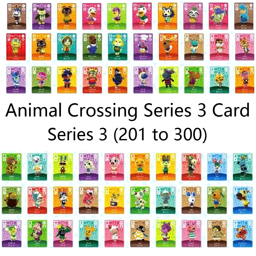 animal crossing series 3 amiibo cards list