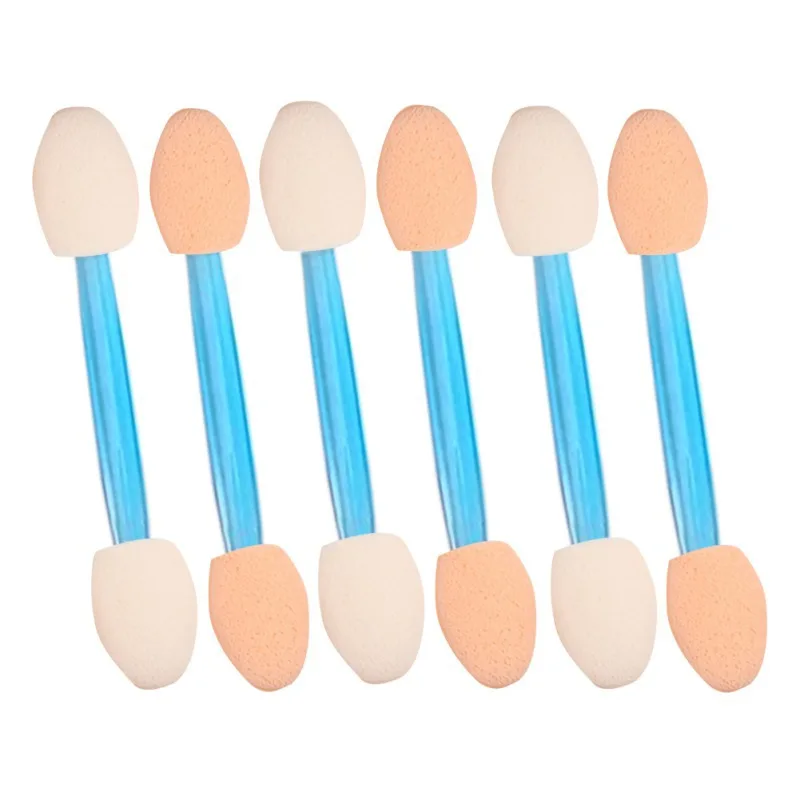 10 шт., маленькая латексная палочка для теней для век, двухсторонняя кисть для теней, аппликатор теней для век, латексная кисть для теней