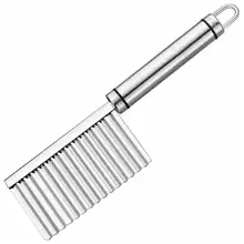 Нож для волнистой нарезки картофеля из нержавеющей стали, нож для резки чипа, кухонный гаджет, Овощечистка, инструменты для приготовления пищи, резак для картофеля