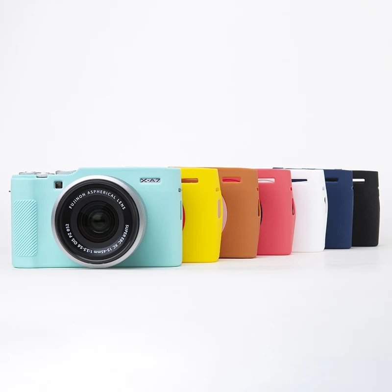Силиконовый чехол резиновый для камеры защитный видеокамера FUJI Fujifilm X-A7 xa7 |