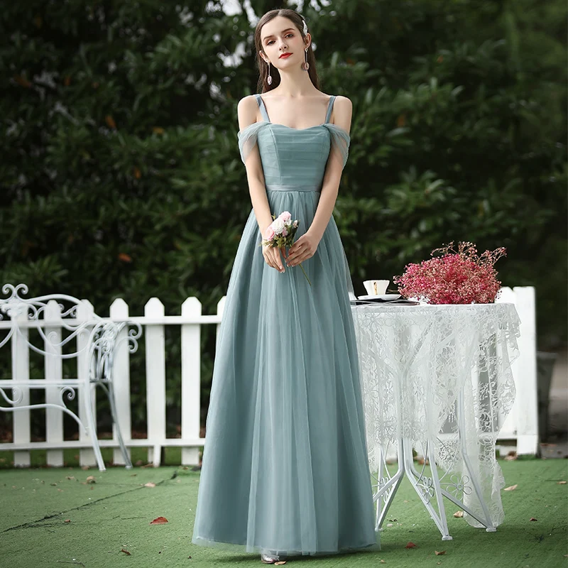 C long forest green Свадебные платья для невесты, вечерние платья подружек невесты, элегантное винтажное свадебное платье с перекрещивающимися крест-накрест, сексуальное платье на выпускной, Vestido - Цвет: C long forest green