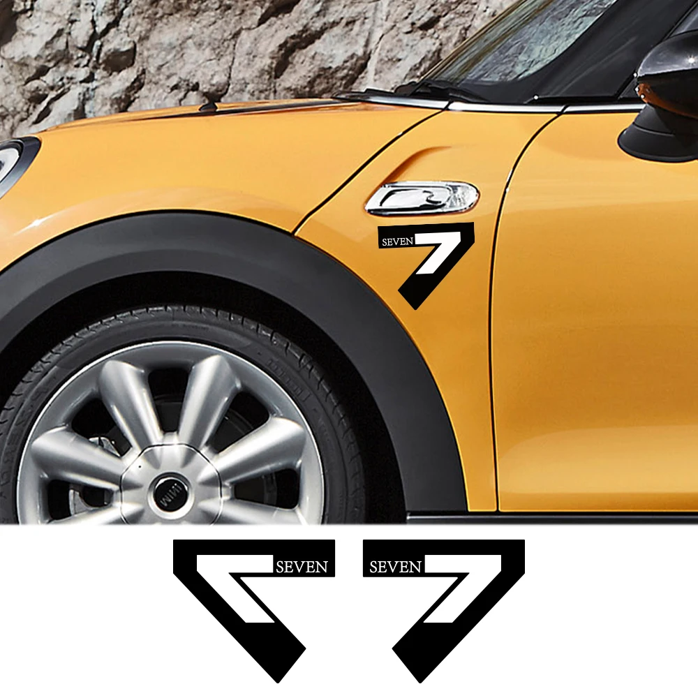 2Pcs Car Fender Stickers For Mini Cooper R56 R57 R58 R50 R52 R53 R59