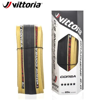

1 Pair Vittoria Corsa Control G + Graphite Race 2.0 700x25/28C Black Skin 320 TPI Bicycle Tire Cover road Tubeless tyre
