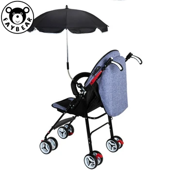 

Stroller Umbrella Baby Nylon Anti-UV Sun Canopy Cover 360 Adjustable Pram Umbrellas Stretch Stand Holder Stroller Accessories