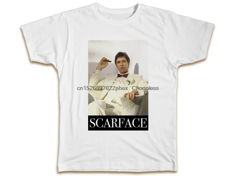 Футболка Scarface для мужчин и женщин забавный топ с фильмом Тони Монтана подарок на