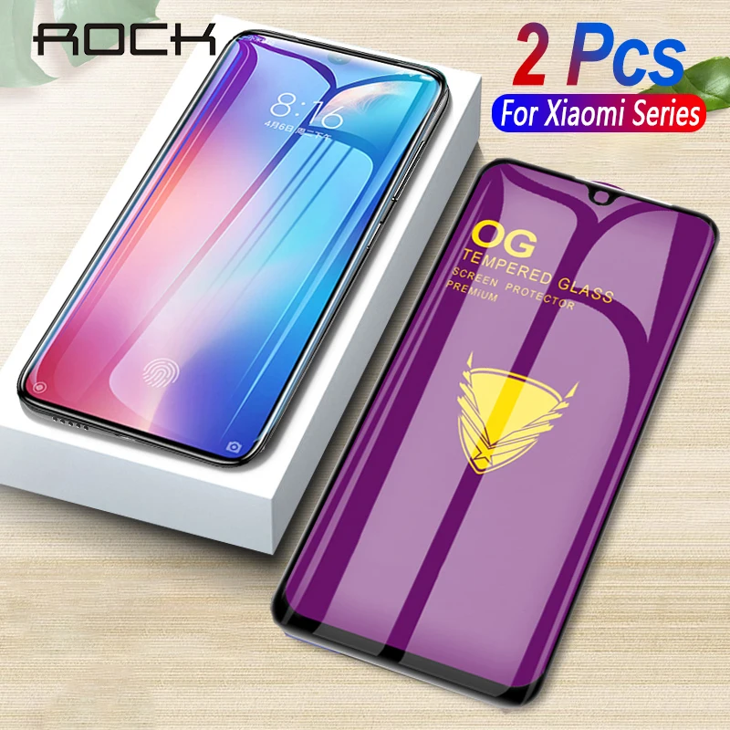 Rock 2 шт закаленное стекло для Xiaomi Mi 9T 9 Pro se 9X CC9 CC9e 8 Lite Play защитная пленка полное