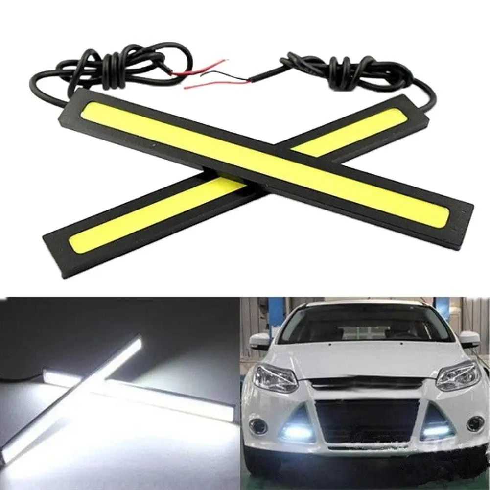 

1 Pair 17cm COB LED Car Vehicle Waterproof Daytime Running Driving Light Strip