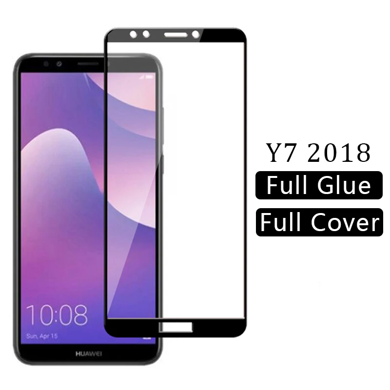 Чехол для huawei y7 prime 2018 закаленное стекло на y 7 pro 7y y72018 y7prime y7pro защитный чехол