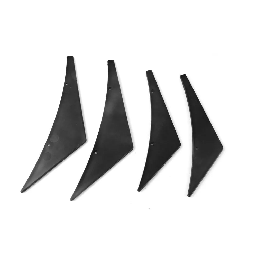 RASTP-4pcs/комплект универсальный передний бампер для губ сплиттер плавники спойлер для тела валентность подбородок крыло Widebody Tunning Canard Spoile RS-LKT009