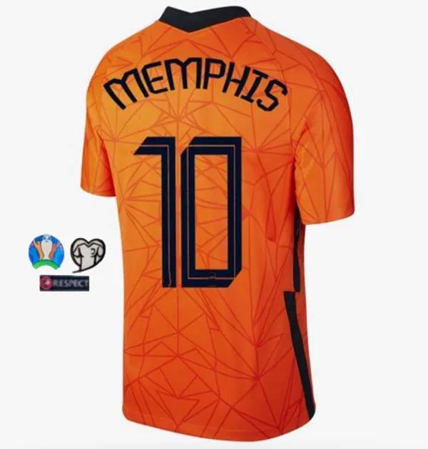 NEDERLANDS elftal shirt 2021 MEMPHIS Soccer Jerseys home football shirt 21 LIGT STROOTMAN VAN DIJK Adult shirt|T-Shirts| - AliExpress